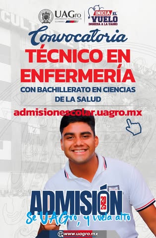 Oferta educativa de Técnico en Enfermería que la UAGro tiene para ti para el periodo Agosto 2025 - Enero 2026