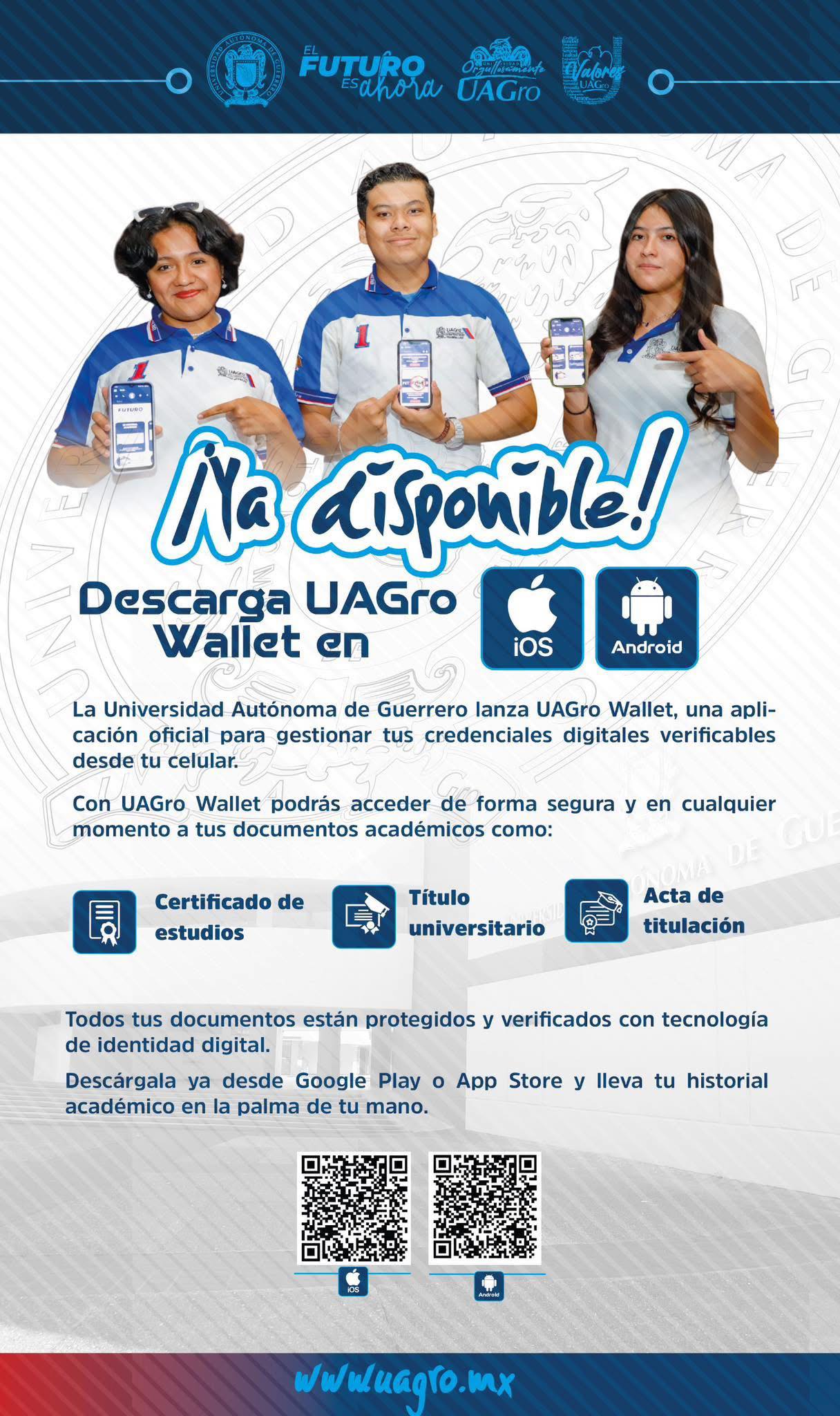 ¡Descárgala ya! #ElFuturoEsAhora #UAGroWallet